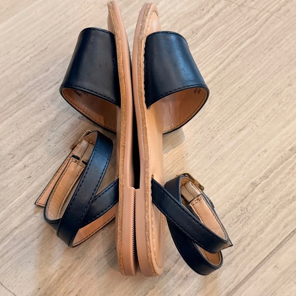 Crewcuts Sandals Ankle Strap Outing Vacation Walking Comfort Navy Blue BF051 K11